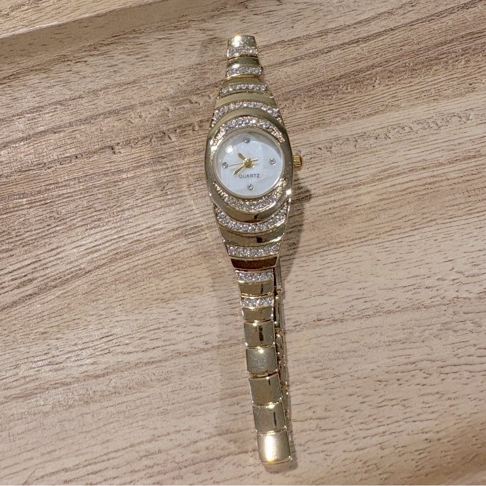 Madeline Gold And Rhinestone Watch